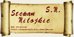 Stepan Milojkić vizit kartica